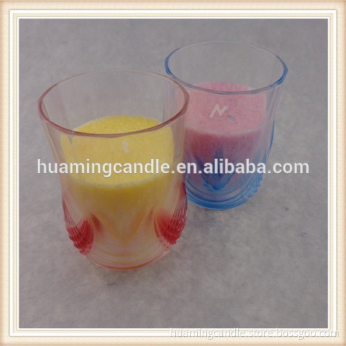 aluminum jar color tea candle flame factory